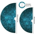 thumbnail image 3 of Coolnut 47.2" Blue Snowflake Christmas Tree Skirt, Soft Christmas Tree Mat Merry Xmas Tree Skirt Ornaments for Indoor Outdoor Farmhouse Holiday Party Decoration, 3 of 6