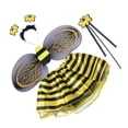 thumbnail image 4 of 4 unids / set trajes de abeja diadema varita tutú falda conjunto ángulo niñas hada vestido traje (abeja), 4 of 5