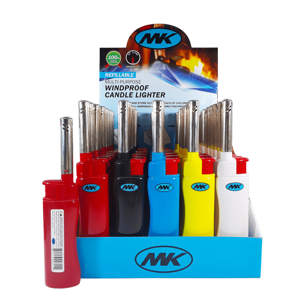 Multi Purpose Electro Refillable Candle Lighter for Grilling Camping BBQ, Wholesale Pack 50