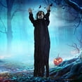 thumbnail image 6 of Coollooc 39 inch Halloween Hanging Ghost Decorations Outdoor Indoor, Animated Scary Grim Reaper Skeleton Decorations, Creepy Skull Ghost for Party Outside Yard Porch Haunted House, 6 of 6