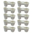 thumbnail image 1 of Taza Plástica Sunnimix 10 X Alimentador Bebedero Pájaro Doméstico Blanco, 1 of 8