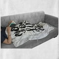 thumbnail image 6 of YOLO Soft Flannel Fleece Throw Blanket, Hand Drawn Words with Grunge Stripes Dots Backdrop Typography, Cozy Plush for Indoor and Outdoor Use, 50" x 70", Black White and Yellow, by Ambesonne, 6 of 6