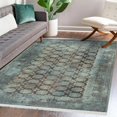thumbnail image 2 of Ottomanson Machine Washable Cotton 5x7 Flatweave Area Rug for Living Room, 5' x 7', Rust Brown Bokhara, 2 of 4