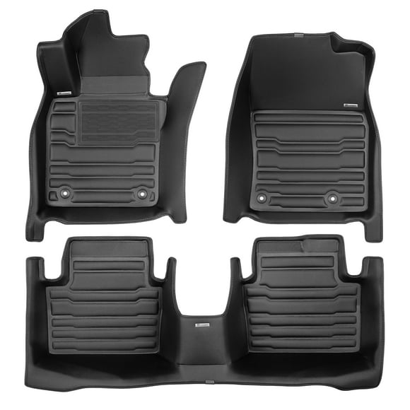 TuxMat - For Mazda CX-30 2020-2026 Models - Custom Car Mats - Maximum Coverage, All Weather, Laser Measured - This Full Set Includes 1st and 2nd Rows