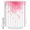 Pink, variant on Small Stall Shower Curtain 36x72 Inch Narrow Half Size Modern Pink Bath Curtains Bathroom Decor Gradient Floral Abstract Bohemian White Waterproof Fabric Shower Curtain Set with Hooks 36 Inch