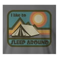thumbnail image 3 of 9 Crowns Tees Camping Enthusiast I Like To Sleep Around Funny T-Shirt (Unisex Metal, Small), 3 of 3