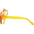 thumbnail image 4 of FEISEDY Stylish Round Transparent Lens Rimless Frame Sunglasses B1895, 4 of 15