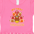 thumbnail image 3 of Inktastic My First Thanksgiving with Football Turkey Gift Baby Girl Dress, 3 of 4