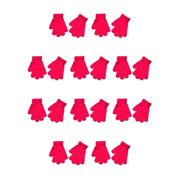 Guantes para Niños Sonducket Accesorio de Ropa Invierno Rosa Roja 10Conjunto