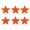 Orange, variant on JZROCKER 6pcs Reflective Star Vehicle Stickers Self-Adhesive for Night Driving Easy Installation on Car Truck Motorcycles