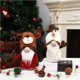 thumbnail image 3 of Inteprter Adornos de gnomos de Navidad, adornos de muñecos de muñeco de nieve, tela de algodón, decoración del hogar, ventana de fiesta, árbol Kits de decoración para fiestas muñeco de nieve Inteprter HA041417-01, 3 of 6