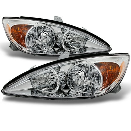 02 Fog Lamp Auto Car - Fits 2002-2004 Toyota Camry Headlights Replacement Left+Right Pair 02 03 04