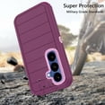 thumbnail image 3 of Asuwish Compatible with Samsung Galaxy S26 Plus S26+ 5G Phone Case Hybrid Rugged Shockproof Hard Protective Drop Proof Full Body Heavy Duty Mobile Cell Cover for S26plus 26S S 26 26+ Women Men Purple, 3 of 6