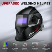 ARCCAPTAIN Welding Helmet Auto Darkening, Large View Welding Hood Mask True Color with Top Optical Clarity