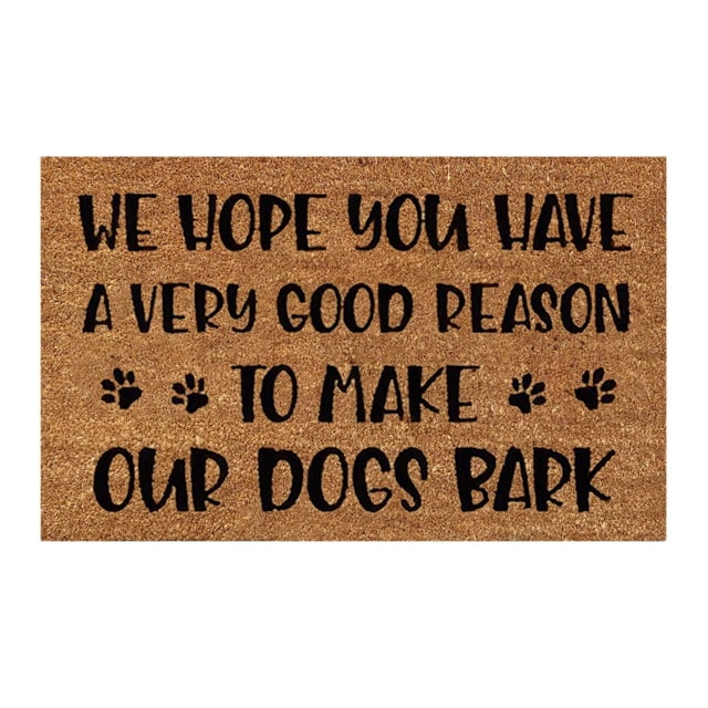 Welcome Doormat Interesting Monogrammed Floor Mat Text Retro Style Mat Thick and Non-Skid Machine Washable Kitchen Mat Modern Style Aartistic Floor Mat Yard Decor Holiday Decor