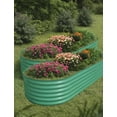 thumbnail image 1 of 2-Piece Raised Garden Beds, Galvanized Steel Planter Boxes for Vegetables & Flowers, Rust-Resistant Garden Boxes with Easy Assembly, Durable Outdoor Planters, 1 of 7
