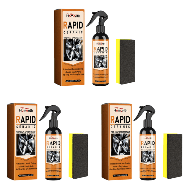 Spray Revestimiento Neumáticos 100ml Eliminador Polvo Y Óxido Coche Larga Duración para El Cuidado Del Automóvil