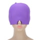 thumbnail image 5 of Gel de hielo para el dolor de cabeza, gorro para aliviar la migraña, terapia de frío suave, envoltura para la cabeza con hielo para ojos hinchados, tensión sinusal, color morado, 5 of 12