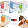 thumbnail image 5 of Moonsky 15PCS Addition/Subtraction/Multiplication / Division Flash Cards with Two Pens 3/ 4/ 5rd Grade Multiplication Game Flashcards,2025 Newest Multiplication Fact Cards Sky Blue, 5 of 5