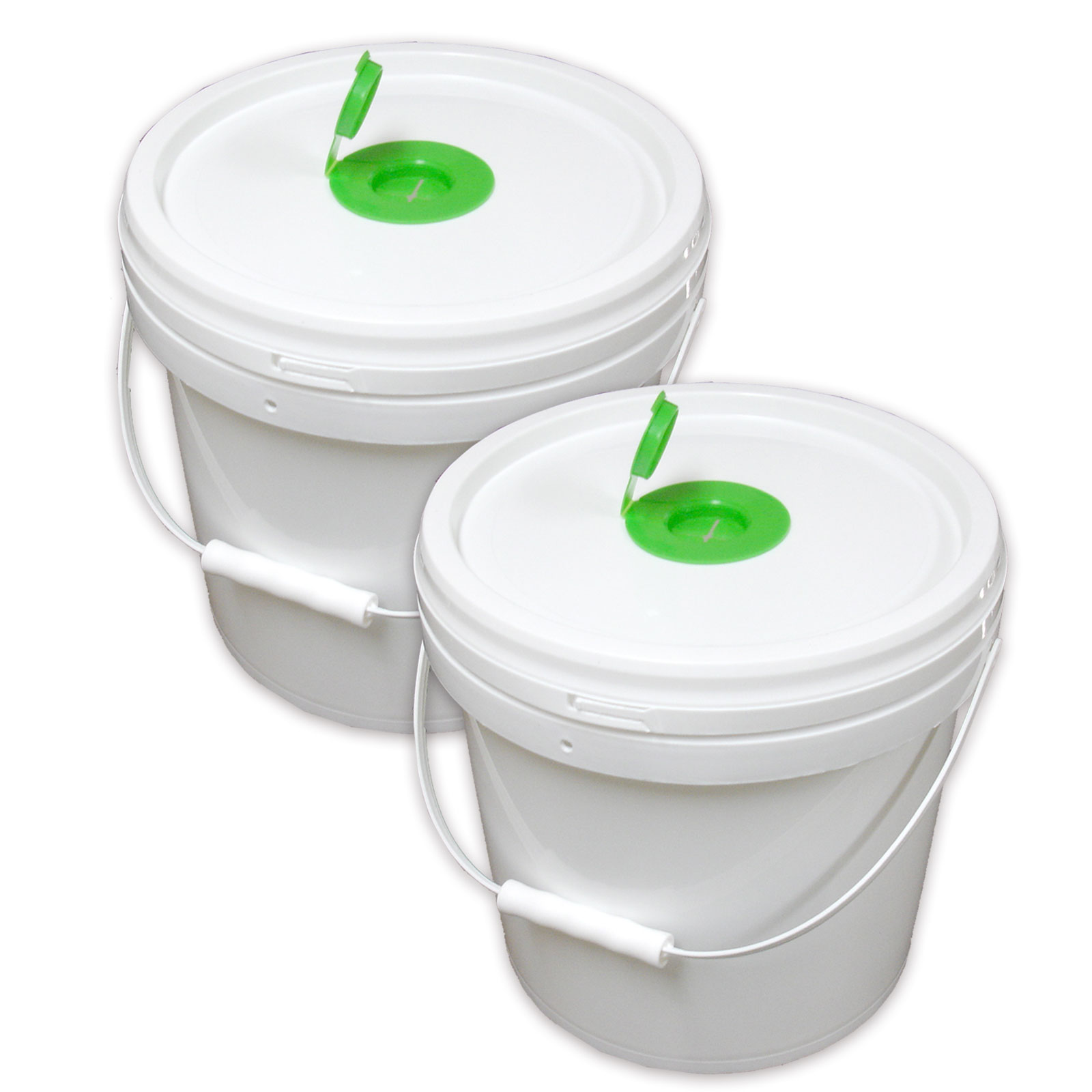 Texas Ragtime 2 Empty Plastic Gym Wipes Bucket Dispenser with Pop Up