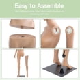 thumbnail image 4 of FDW 16" x 12" x 69" Polypropylene Adjustable Mannequin with Rotating Head & Arms, 4 of 7