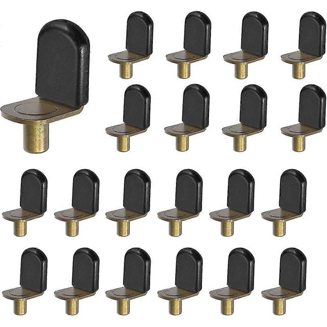 Bronze Shelf Pins, Glass Supports Furniture Cabinet Closet Bookcase Shelf Bracket-Style Pegs 30 Pac