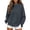 Dark Gray, variant on Hzzrkos Women Casual Loose Solid Color Crew Neck Long Sleeve Basic Pullover Sweatshirt Top