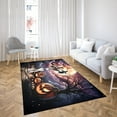 thumbnail image 4 of Spooky Halloween Night Witch Toy Fox Terrier Glowing Pumpkins Indoor Rug Dog Lover Carpet Living Bed Room Sofa Home Decor - 12015, 4 of 5