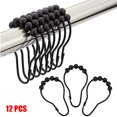 thumbnail image 4 of VALINK 12 Pcs Shower Curtain Hooks Rings Rust-Resistant Metal Smooth for Bathroom, 4 of 6