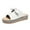 White, variant on VerPetridure Bow Slippers for Women, Comfy Indoor House Shoes, Open Toe Slides with Arch Support for Summer