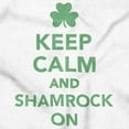 thumbnail image 2 of Keep Calm Shamrock On St Patrick's Unisex Plus Fleece Graphic Sweatshirt Brisco Brands 3X, 2 of 3