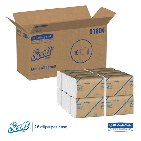 Scott Essential Multi-Fold Towels  9.2 x 9.4  250/Pk  16 Pk/CT