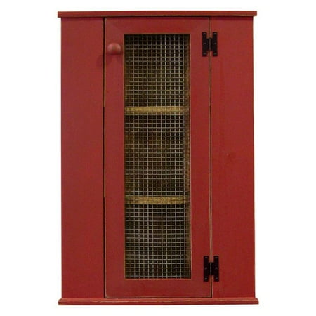 - Sawdust City Corner Cabinet Top Hutch, Antique Cottage