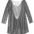thumbnail image 2 of Aeropostale Womens Crochet-Back Embellished T-Shirt, Blue, Juniors, Medium, 2 of 2
