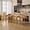 Tan, variant on MIKIBAMA Counter Height Bar Stools Set of 2, Rattan Back, Linen Seat
