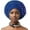 Blue, variant on NANAHuang African Turbans for Women Nigerian Aso Oke Headwrap Auto Gele Headtie Fashion Turban Cap Wedding Party Head Wraps 2024
