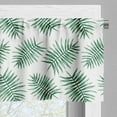 thumbnail image 5 of Ambesonne Green Valance & Curtain, Watercolor Tropical Palm, 55"x24", Forest Green White, 5 of 6