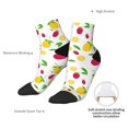thumbnail image 6 of Pofeuu Strawberry and Lemon Print 30cm Socks, Adult Running Hiking Socks for Youth and Adult, 6 of 7