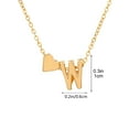 thumbnail image 3 of Momihoom Heart Initial Necklaces for Women 14K Gold Plated Dainty A-Z Letter Pendant Necklace Tiny Gifts for Womens Jewelry(4 Pack), 3 of 5