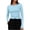 Light Blue, variant on Xaqiouau Long Sleeve Shirts for Women Crew Neck Basic Tops Slim Fit Stretch Casual Shirts Soft Layering Tee Fall Winter Everyday Wear Black