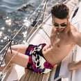 thumbnail image 2 of luoweisi Men's Beach Shorts Quick Dry Swim Trunks with Mesh Lining Couple Skulls S, 2 of 5