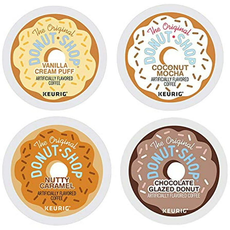 Svarende til Sovereign abort Donut Shop K Cup Coffee Pods Variety Pack – Set Of 4 Flavors | Coconut  Mocha + Nutty Caramel + Vanilla Cream Puff + Chocolate Glazed Donut | 12 Ct  Each, 48 Ct Total | Original Retail Packaging - Walmart.com
