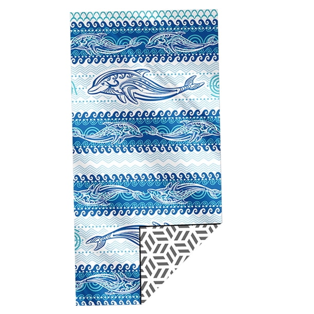 Toalla de playa de microfibra, toallas de viaje sin arena, toalla ligera de 180 x 100 cm, de secado rápido, súper absorbente, para acampar, piscina, gimnasio, yoga, regalo esencial para la playa para