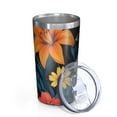 thumbnail image 2 of Colorful Floral Pattern 10oz Tumblers Stainless Steel Tumbler with Lid and Straw,Vacuum Insulated Double Wall Travel Tumbler Cups with Cleaning Brush for Coffee, Tea, 2 of 4