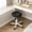 Black, variant on HDHNBA Adjustable Swivel Rolling Saddle Stool with Wheels Thick Padded Seat for Salon Office Home, Black