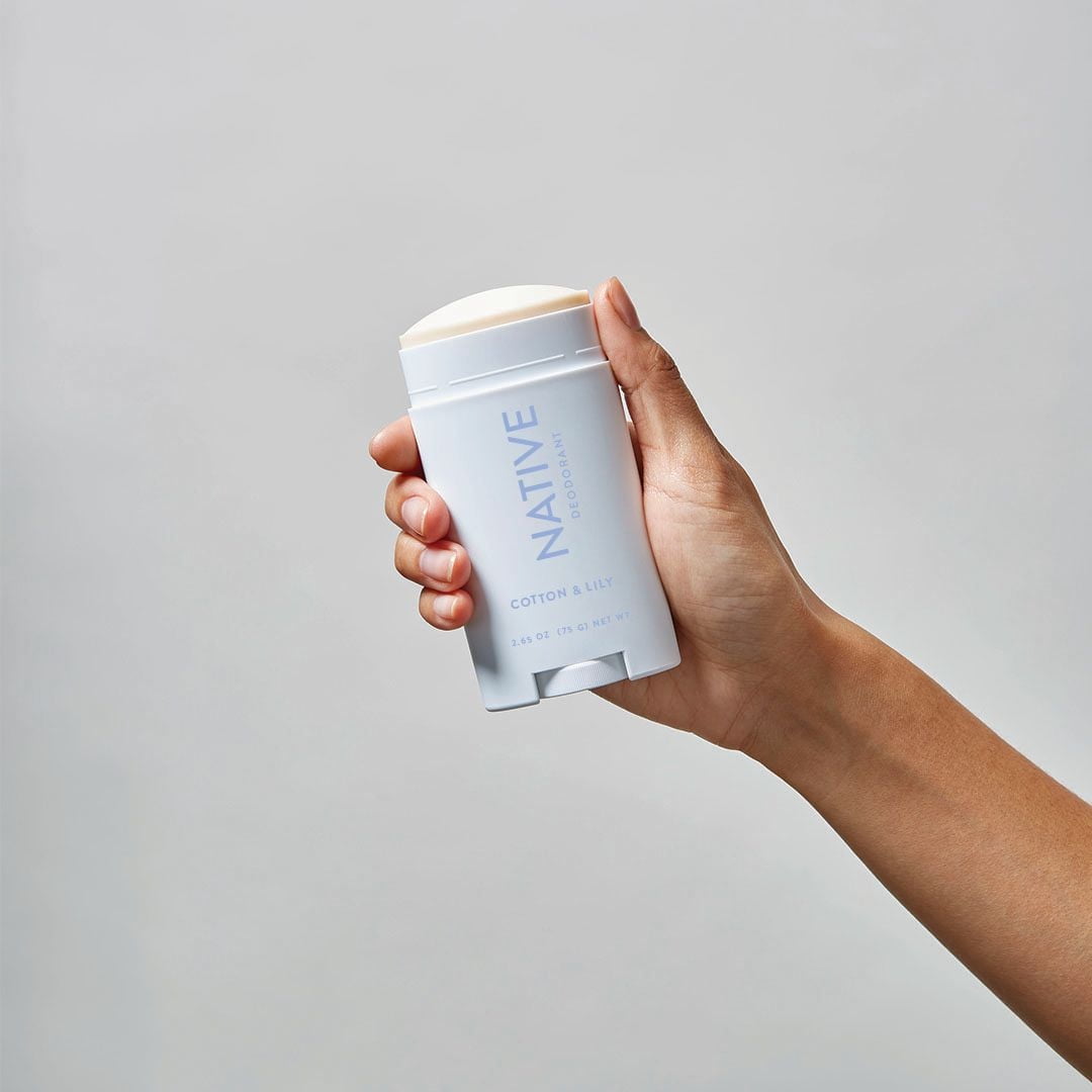 Native – Désodorisant sans aluminium, coton et lys, pour peau sensible