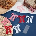 thumbnail image 4 of 1Set 16Pcs Acrylic Pendants Bowknot & Rectangle Pink 63x59x2.5mm 8pcs/style, 4 of 5