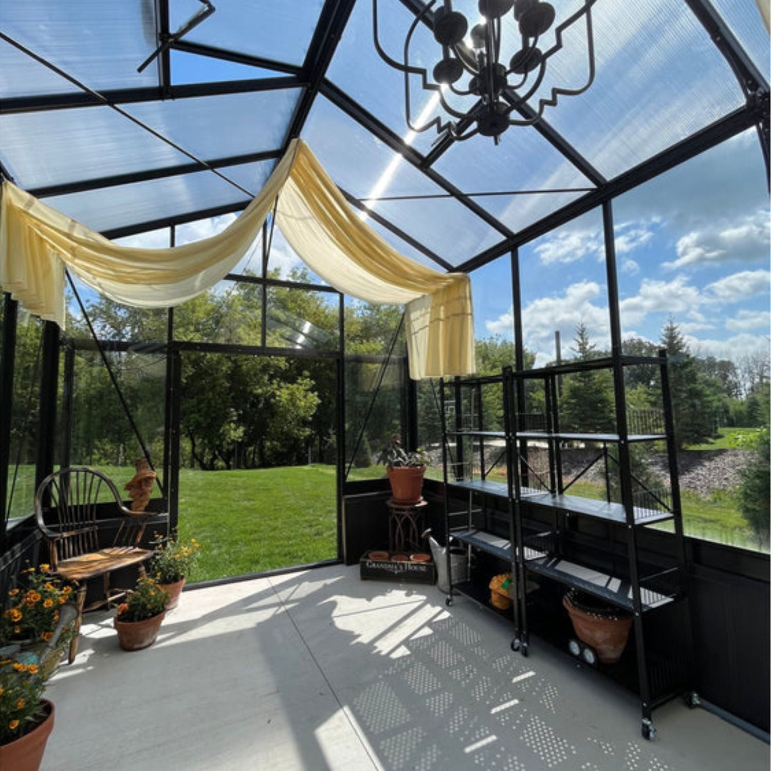 Exaco Royal Victorian VI 36 Black Glass Greenhouse
