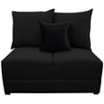 thumbnail image 3 of Love Seat El Bazar Store Orlando Negro Tela Lino nacional, Sillon 2 plazas, Modular, 3 of 5