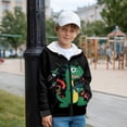 thumbnail image 5 of Chririnla Funny Dinosaur Pattern Fleece Sweatshirt for Kids and Boys - Lightweight Trendy Top with Long Sleeve for Daily Wear and Sports, 5 of 7